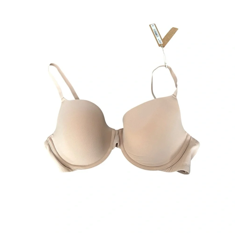 Skims Kim Kardashian Fits Everybody T-Shirt Demi Bra in Mica Nude Size 36C - Picture 2 of 5